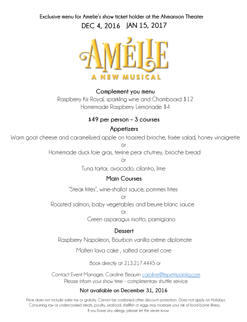amelie-show-menu